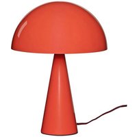 lampe à poser HÜBSCH Mush Mini, rouge clair, métal, hauteur 25 cm
