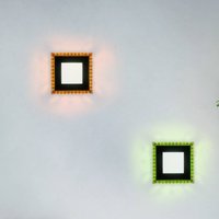 JUST LIGHT. GmbH Acri LED ceiling lamp CCT RGB remote 20 x 20 cm