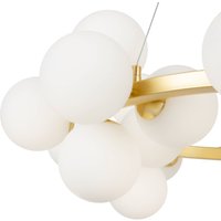 Maytoni Dallas hänglampa 25-lampor, rund, guld