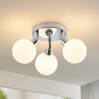 Lindby Zaniba plafonnier, chromé, rond