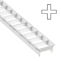 The Light Group SLC louvre grille Click, X-module, white, plastic
