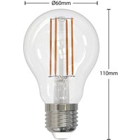 Arcchio LED bulb E27 filament 6W clear 2,700K dimmable