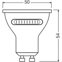 OSRAM GU10 LED bulb, PAR16, CCT, 4.2 W, 36°, 400 lm
