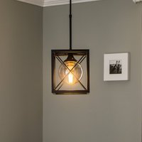 Avonni Suspension AV-1732-1BSY noir, à 1 lampe