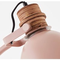 Brilliant Erena golvlampa, svängbart huvud, ljusrosa