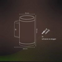 Calex Smart Outdoor Up-/Downlight, CCT, RGB