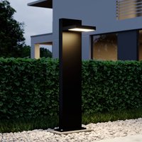 Lucande LED bollard light Silvan, 65 cm, anthracite, metal