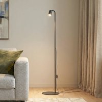 Gulvlampe Nex, sort, metal, højde 140 cm, GU10