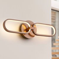 Schuller Valencia Applique LED Colette, à 2 lampes, rosée-dorée