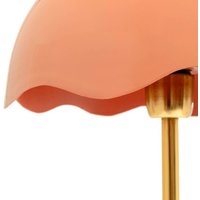 KARE table lamp Lia, pink, steel/marble, height 50 cm