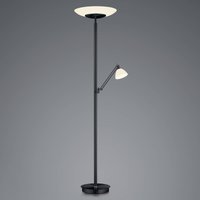 HELL LED floor lamp Findus, 2-bulb, black