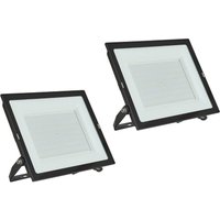 Prios projecteur d'extérieur LED Maikel, 200 W, métal, lot de 2