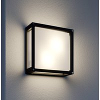 Lucande utomhusvägglampa Aurelien, antracit, metall, 25x 25cm