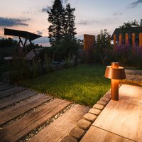 SLV Lampe pour socle Photoni 45, couleur rouille, aluminium, hauteur 45 cm