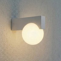 Lucande Vijon LED outdoor wall light, light grey, CCT, IP44