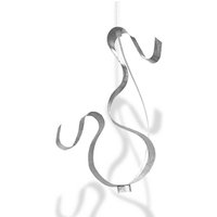 Knikerboker Curve LED pendant 1-bulb silver leaf