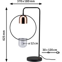 Paulmann Fanja table lamp with a plant pot