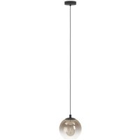EGLO Hängelampe ARISCANI 1, Ø 20 cm, 1-flg., schwarz/kupfer