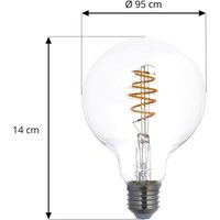 LUUMR Smart LED E27 G95 4.9W clear ZigBee Hue