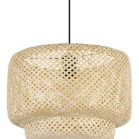 EGLO Hänglampa Hettonle med bambuskärm, Ø 42 cm