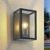 Lindby utomhusvägglampa Giavanna, 28 cm, antracit, IP44, E27