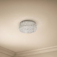 Lucande Glittrande LED-taklampa Felias, rund form