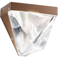 Fabbian Tripla - Kristall-LED-Wandleuchte, bronze