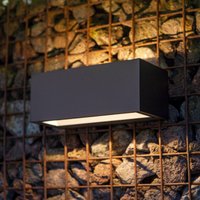 LUTEC Gemini LED outdoor wall lamp 22cm 3000K anthracite