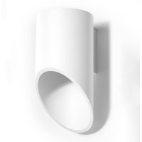 SOLLUX LIGHTING Vägglampa Saturn 20, upp/ner, vit