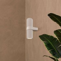 Maytoni Applique murale DYNAMICS, blanche, hauteur 23 cm, métal, up/down