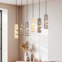 Trio Lighting Suspension Stream multicolore Longueur 100 cm 6 lampes. métal GU10