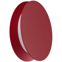 Linea Light LED wall light Yo-Yo, red, 2,700 K, aluminium, PMMA, dimmable