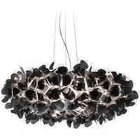 Slamp hänglampa Clizia Mama Non Mama, Ø78cm, svart/klar