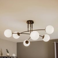 EMIBIG LIGHTING Pregos 6 ceiling light in black, 6-bulb