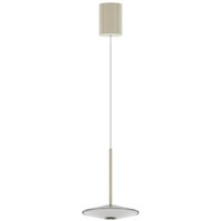 LOOM DESIGN LED pendant light Solene, white, glass, Ø 20 cm