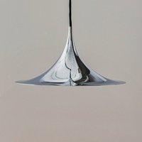GUBI Semi pendellampa, Ø 30 cm, krom
