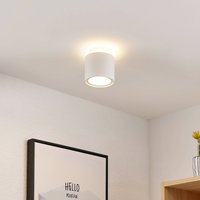 Arcchio taklampa Walisa, Ø 10 cm, vit, diffusor, GU10