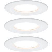 Paulmann Nova LED-inbyggnadsspot 3-pack stel, vit