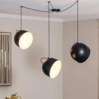 ALDEX Suspension Pepe, noir, à 3 lampes