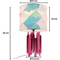 lampe à poser KARE Coachella Colore, rose/bleu/blanc, 45, E27