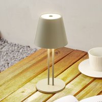 Lindby LED rechargeable table lamp Janea TWIN, green, metal