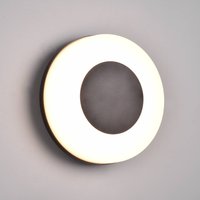 Reality Leuchten LED-utomhusvägglampa Morena, svart, IP54, CCT, plast