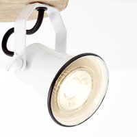 Brilliant Seed ceiling spotlight lampshades 2-bulb white