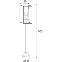 Moretti Luce Borne lumineuse Cubic³ 3370 laiton ancien/opale