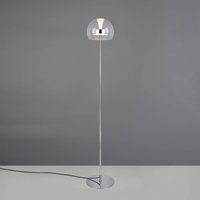 Trio Lighting LED-golvlampa Flynt, höjd 130 cm, kromfärgad, metall, CCT