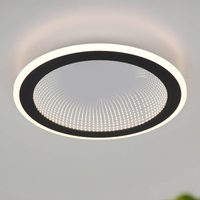 Reality Leuchten LED-taklampa Glace, svart, CCT, dimbar, metall