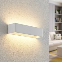 Arcchio LED-vägglampa Karam, 37 cm, vit, metall, upp/ner