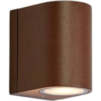 LED-Außenwandleuchte Alor, braun, 1-flg., IP65, dimmbar