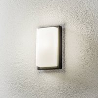 LCD Utomhusvägglampa Babett E27 med sensor grafit