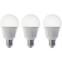 Lindby LED bulb, set of 3, E27, 8.5 W, matt, 3,000 K